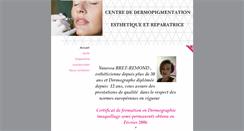 Desktop Screenshot of centre-dermopigmentation.com