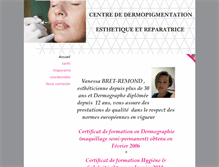 Tablet Screenshot of centre-dermopigmentation.com